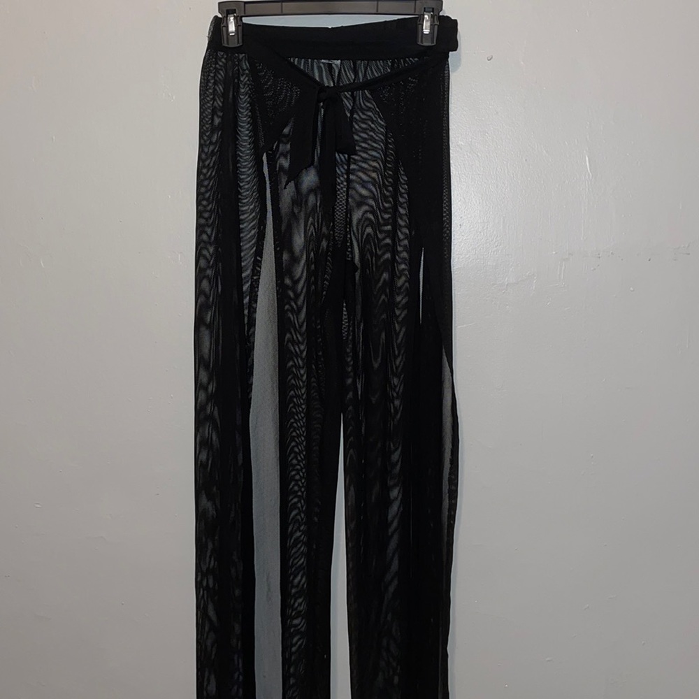 Swim cover up- black pants size S